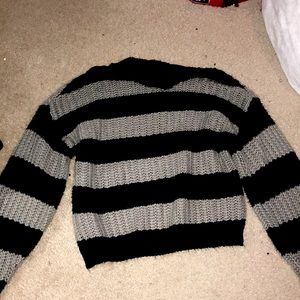 Grey and black striped sweater, size M (medium), brand DAZY